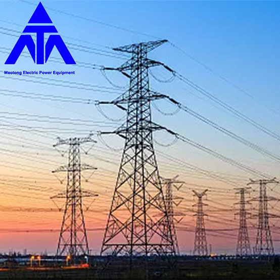 Aangle Iron Electric Power Tower Q345 10KV 33KV สายส่ง