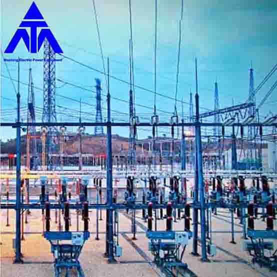 โครงสร้างเหล็กชุบสังกะสี 400KV สำหรับสถานีไฟฟ้าย่อย