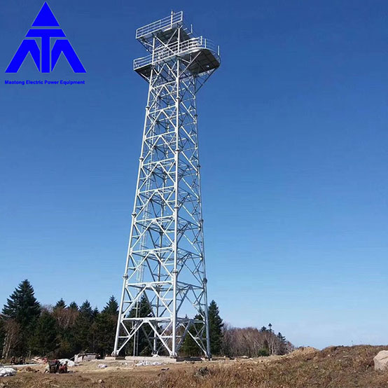 หอฝึกอบรม แท่นเหล็กเชิงมุม หอนาฬิกา Lattice Steel Tower